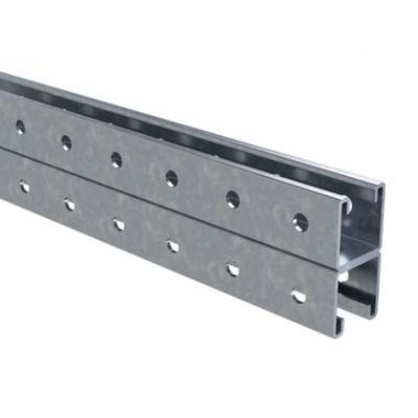 BPD4130INOX | Профиль двойной, С-образный, 41х41, L3000, толщ.2,5 мм, нержавеющее