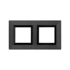 Рамка из металла, "Avanti", графитовая, 4 модуля