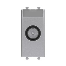 Розетка TV оконечная модульная,  Avanti, Закаленная сталь, 1 модуль