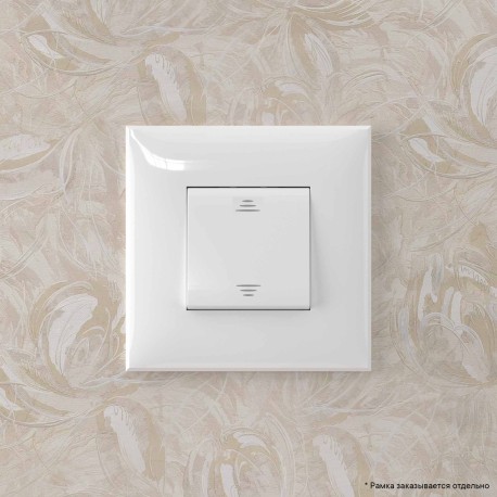 4400113 | Переключатель одноклавишный в стену, "Avanti", "Белое облако"-5