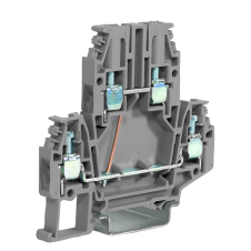 DBC.4/CI/GR Клемма проходная 4 кв.мм., 2 уровня, уровни перемкнуты, винт