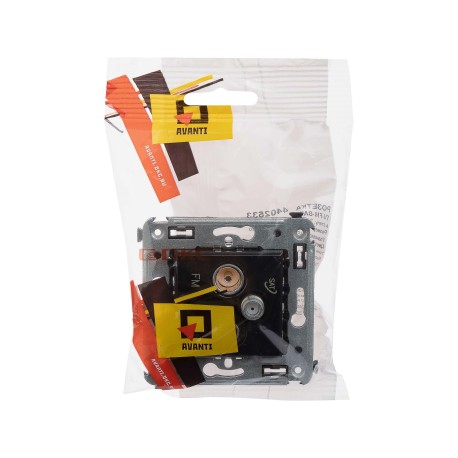 4402533 | Розетка TV-FM-SAT в стену, Avanti, Черный квадрат-4