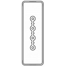 Секция прямая 1+0 точек отвода L=3000мм, Al, 4P, 25A