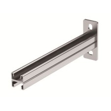 Консоль двойная 41х21мм, осн.200, нержавеющая сталь