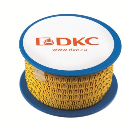 AZO3EEBY | Колечко маркировочное ''E'', 2.5-4мм. черное на желтом