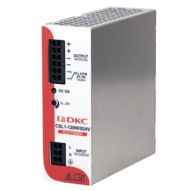 XCSL1120W024VAA | Источник питания "ECO POWER", однофазный, 120Вт, 5А, 24В