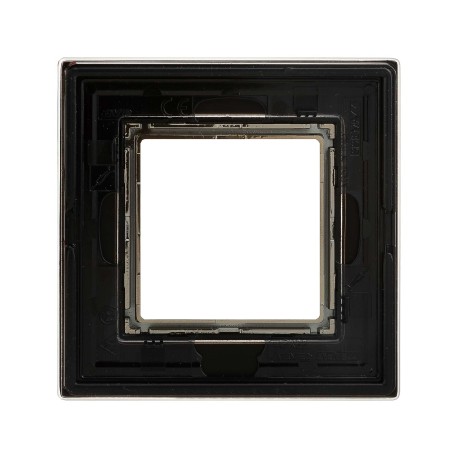 4402822 | Рамка из натурального стекла, "Avanti", черная, 2 модуля-2