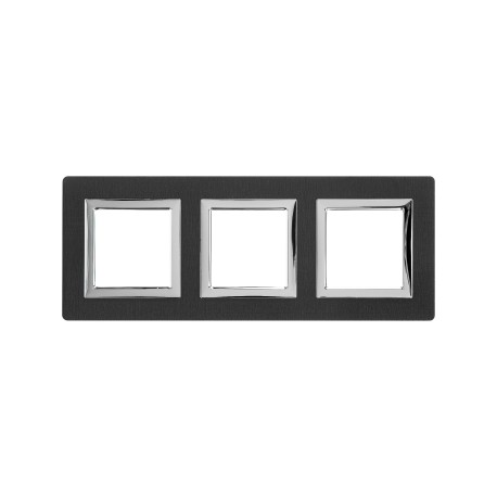 4402836 | Рамка из алюминия, "Avanti", черная, 6 модулей
