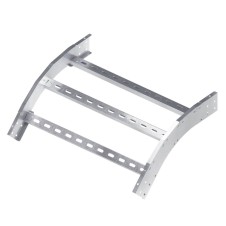 Угол лестничный вертикальный внешний 45° 200х600, R600, горячеоцинкованный