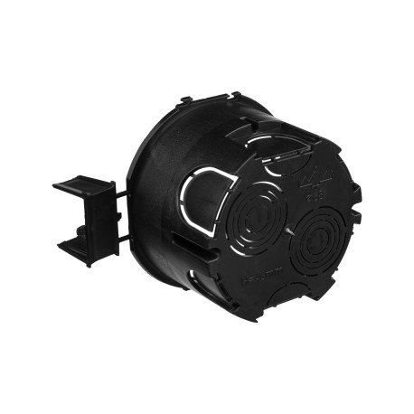 59302 | Подрозеточная коробка для сплошных стен, черная, под 2 модуля, без винтов-3