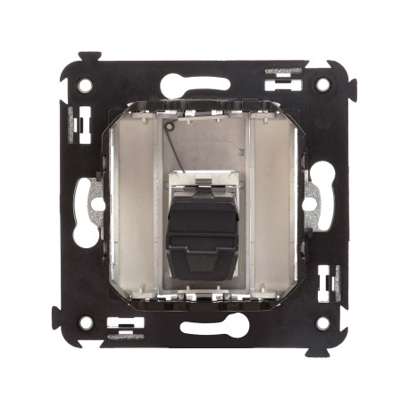 4404303 | USB 3.0 розетка одинарная в стену, тип А-А, Avanti, Закаленная сталь-2