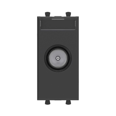 4412521 | Розетка TV оконечная модульная, Avanti, Черный матовый, 1 модуль