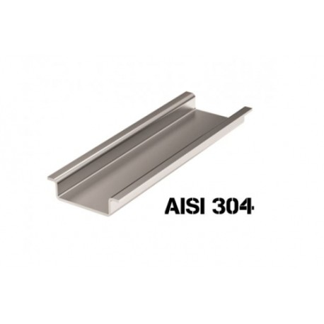 02135SS | Дин-рейка из нержавеющей стали, с насечкой OMEGA 3, 35х7,5мм.