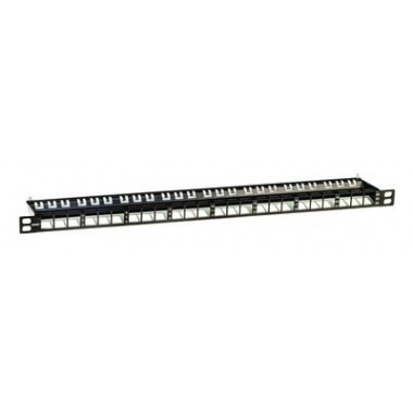 RNKPP2405BK | Патч-панель наборная 19",0,5U, под 24 модуля Keystone, UTP/STP