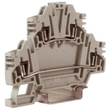 HMD.2NGR, 2-х уровневый проходной зажим, серый, 2,5 кв.мм