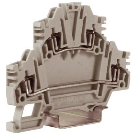 ZHD400GR | HMD.2NGR, 2-х уровневый проходной зажим, серый, 2,5 кв.мм