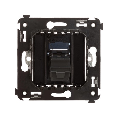 4402303 | USB 3.0 розетка одинарная в стену, тип А-А, Avanti, Черный квадрат-2