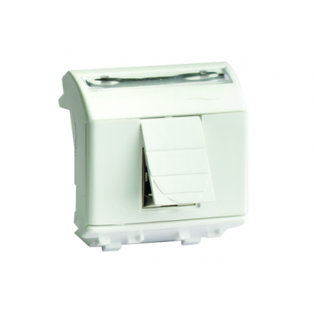 75202S | USB 2.0 со шторкой, Brava, сл кость,2мод