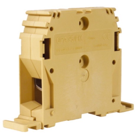 ZGF100 | GPA.95/FIX, силовой зажим кабель/кабель бежевый 95 кв. мм/ крепление на плату