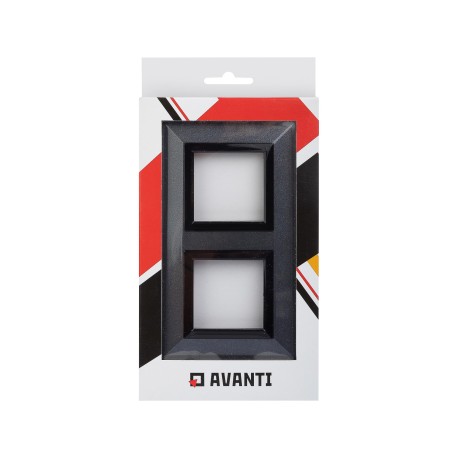 4403854 | Рамка из металла, "Avanti", темно-серая, 4 модуля-4