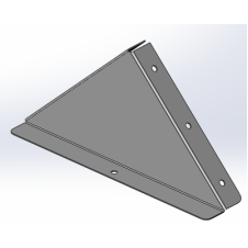Заглушка к двускатной крышке 800, цинк-ламельное