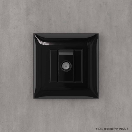 4402523 | Розетка TV оконечная в стену, Avanti, Черный квадрат-4