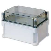 Корпус 300х150х195 IP67 стенки, прозрачная крышка (выс.крышки 70)