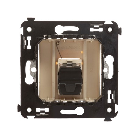 4405253 | HDMI розетка одинарная в стену, тип А-А, Avanti, Ванильная дымка-2