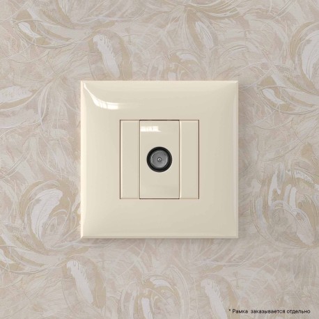 4405523 | Розетка TV оконечная в стену, Avanti, Ванильная дымка-4