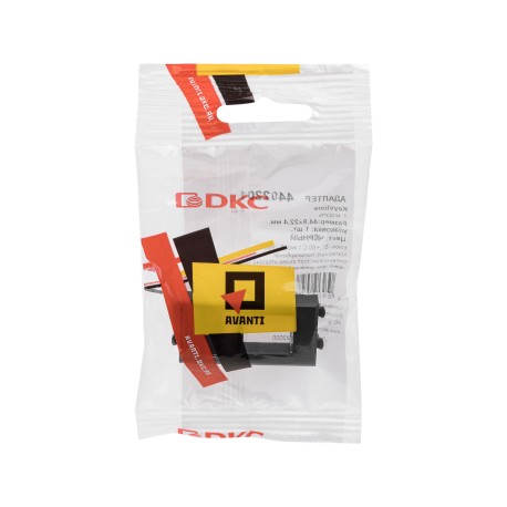 4402201 | Адаптер для Keystone, "Avanti", "Черный квадрат", 1 модуль-4