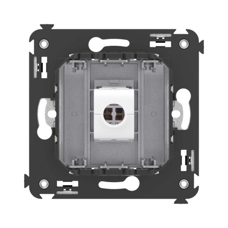 4404663 | Компьютерная розетка RJ-45 без шторки в стену, кат.5е одинарная, "Avanti", "Закаленная сталь"-3