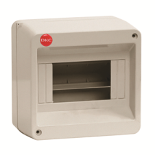 Щиток настенный без дверцы 8 мод., IP40., серый, с усил. клем.блок. 1х87308