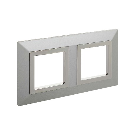 4404854 | Рамка из металла, "Avanti", светло-серебристая, 4 модуля-1