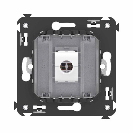 4404673 | Компьютерная розетка RJ-45 без шторки в стену, кат.6А одинарная, "Avanti", "Закаленная сталь"-3