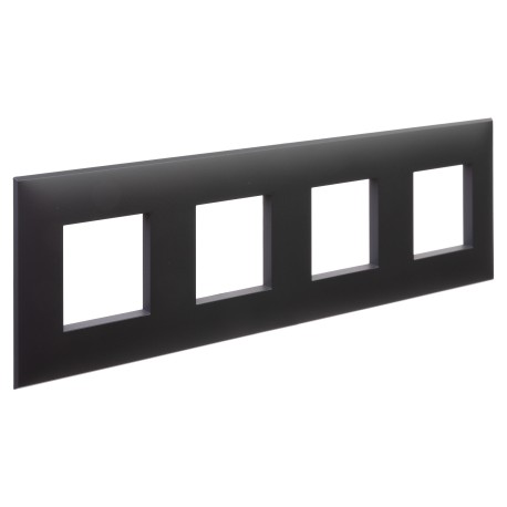 4412908 | Рамка Avanti, Черный матовый, 4 поста (8 мод.)-1