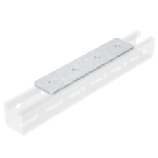 Пластина соединительная, L=190мм, 4 отверстия, нержавеющая сталь