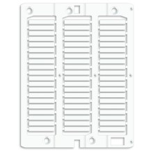 Маркировка для провода, жесткая, для трубочек. 4х23мм. Белая