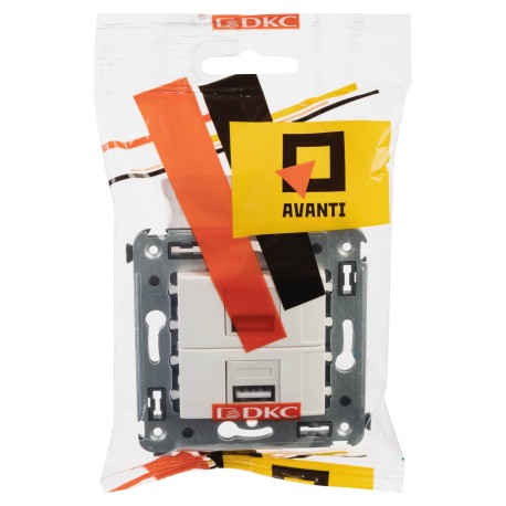 4400543 | USB зарядное устройство в стену, "Avanti", "Белое облако"-4