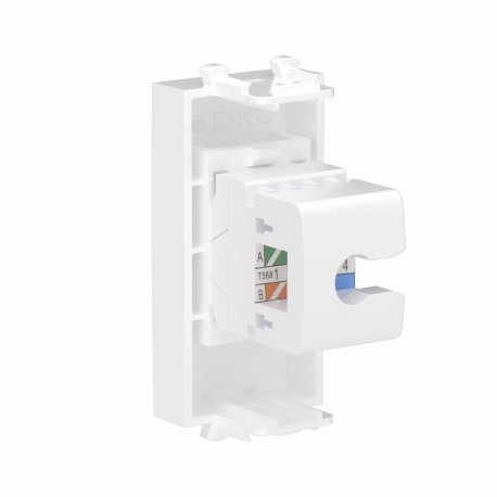 4400611 | Телефонная розетка RJ-12 без шторки модульная, "Avanti", "Белое облако", 1 модуль-2