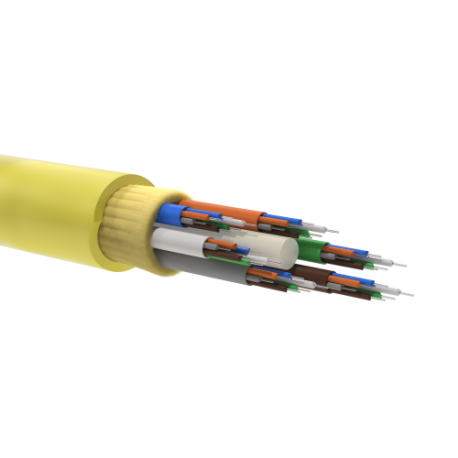 RNMBIN9S16LSYL | Кабель волоконно-оптический MB OS2,9/125 мкм,16 волокон в буферном покрытии, безгелевые микротрубки