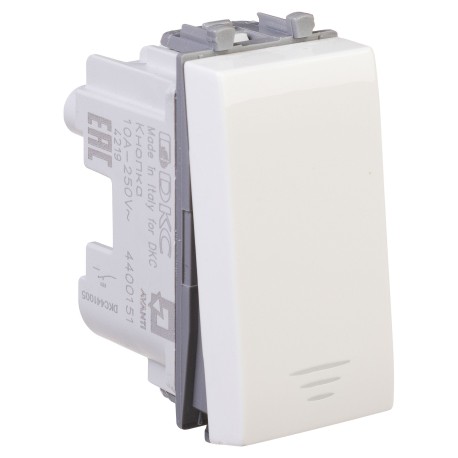 4400151 | Кнопка модульная, "Avanti", "Белое облако", 1 модуль-1