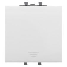 Кнопка одноклавишная модульная, "Avanti", "Белое облако", 2 модуля