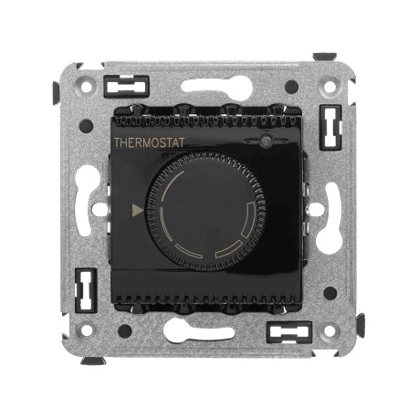 4402163 | Термостат для теплых полов в стену, Avanti, Черный квадрат
