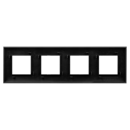 4412908 | Рамка Avanti, Черный матовый, 4 поста (8 мод.)-2