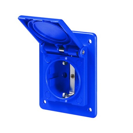 DIS5704061 | Розетка скрытого монтажа типа Shuko с увеличенным фланцем 70x87