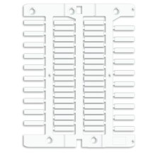 Маркировка для провода, жесткая, для трубочек. 4х18мм. Белая