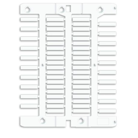 NUT18 | Маркировка для провода, жесткая, для трубочек. 4х18мм. Белая