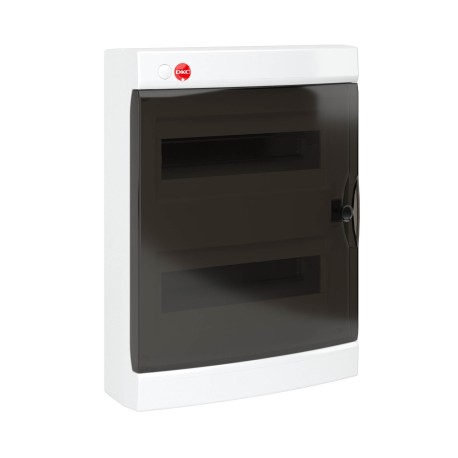 84924 | Щиток настенные с дверцей 24 мод., IP41, белый, с клеммным блоком 2х87508 и замком