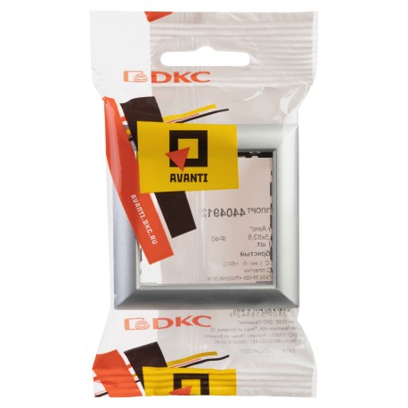 4404912 | Рамка-суппорт "Avanti" для "In-liner Front", серебристый металлик, 2модуля-4