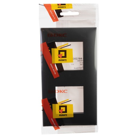 4412904 | Рамка Avanti, Черный матовый, 2 поста (4 мод.)-4